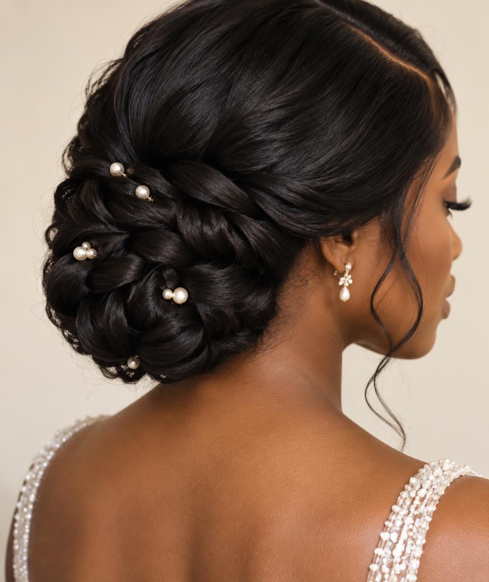 Braided occasion hairstyle